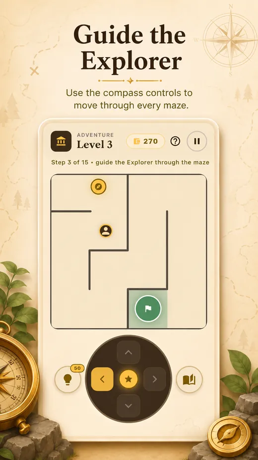 CompassQuestX guide the explorer gameplay screenshot